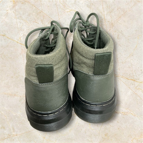 Dr Doc Martens Mens Sz 11 Bonny Green Canvas Lace Up Chukka Combat Boots EUC - Picture 7 of 10
